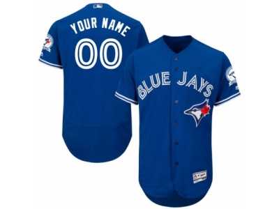 Men's Majestic Toronto Blue Jays Customized Royal Blue Flexbase Authentic Collection MLB Jersey