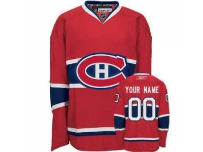 Customized Montreal Canadiens Jersey Red Home Man