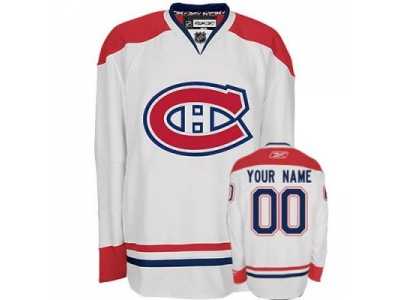 Customized Montreal Canadiens Jersey White Road Man
