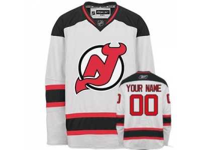 Customized New Jersey Devils Jersey New Devils White Road Man