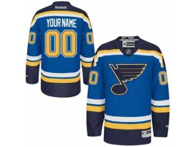 Women's Reebok St. Louis Blues Customized Authentic Royal Blue Home NHL Jersey