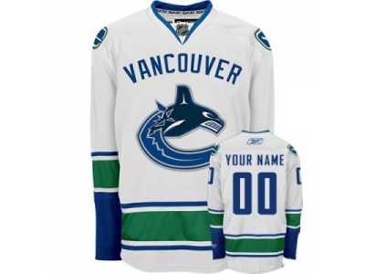 Customized Vancouver Canucks Jersey White Road Man