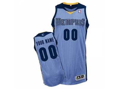 Customized Memphis Grizzlies Jersey Revolution 30 Custom Light Blue Basketball