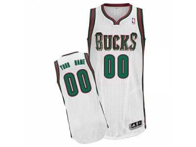 Customized Milwaukee Bucks Jersey Revolution 30 White Home Basketball
