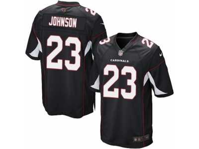 Men's Nike Arizona Cardinals #23 Chris Johnson Game Black Alternate NFL Jersey