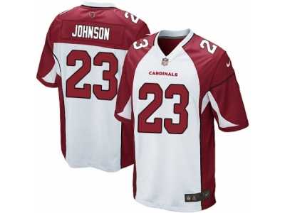 Men's Nike Arizona Cardinals #23 Chris Johnson Game White NFL Jersey