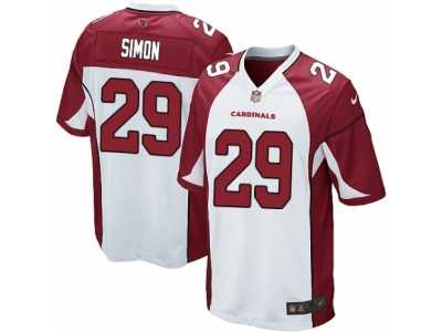 Men's Nike Arizona Cardinals #29 Tharold Simon Game White NFL Jersey