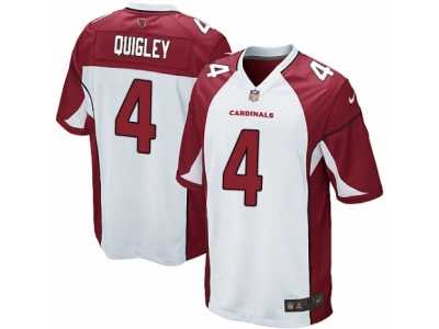 Men's Nike Arizona Cardinals #4 Ryan Quigley Game White NFL Jersey