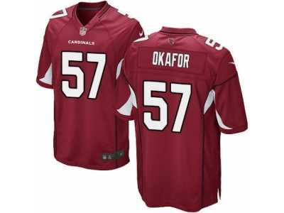 Men's Nike Arizona Cardinals #57 Alex Okafor Game Red Team Color NFL Jersey