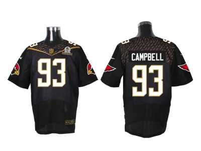 2016 PRO BOWL Nike Arizona Cardinals #93 Calais Campbell black jerseys(Elite)