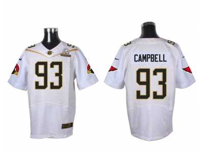 2016 PRO BOWL Nike Arizona Cardinals #93 Calais Campbell white jerseys(Elite)