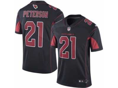 Men's Nike Arizona Cardinals #21 Patrick Peterson Elite Black Rush NFL Jersey