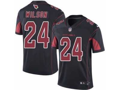 Men's Nike Arizona Cardinals #24 Adrian Wilson Elite Black Rush NFL Jersey