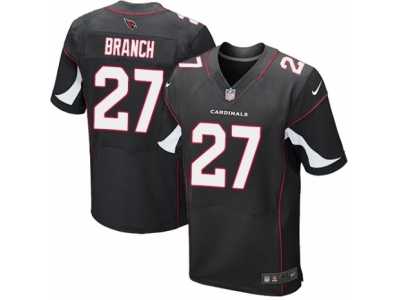 Men's Nike Arizona Cardinals #27 Tyvon Branch Elite Black Alternate NFL Jersey
