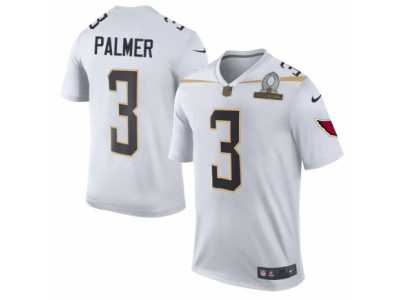Men's Nike Arizona Cardinals #3 Carson Palmer Elite White Team Rice 2016 Pro Bowl NFL Jersey