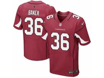 Men's Nike Arizona Cardinals #36 Budda Baker Elite Red Team Color NFL Jersey