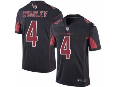 Men's Nike Arizona Cardinals #4 Ryan Quigley Elite Black Rush NFL Jersey