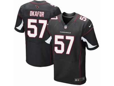 Men's Nike Arizona Cardinals #57 Alex Okafor Elite Black Alternate NFL Jersey