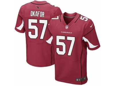 Men's Nike Arizona Cardinals #57 Alex Okafor Elite Red Team Color NFL Jersey