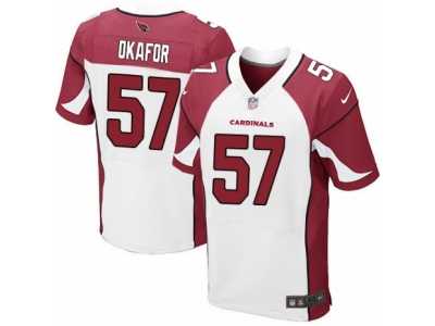 Men's Nike Arizona Cardinals #57 Alex Okafor Elite White NFL Jersey
