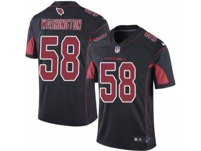 Men's Nike Arizona Cardinals #58 Daryl Washington Elite Black Rush NFL Jersey