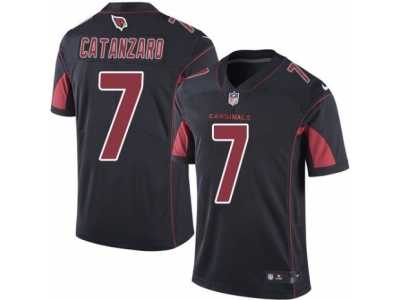 Men's Nike Arizona Cardinals #7 Chandler Catanzaro Elite Black Rush NFL Jersey