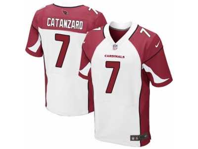 Men's Nike Arizona Cardinals #7 Chandler Catanzaro Elite White NFL Jersey