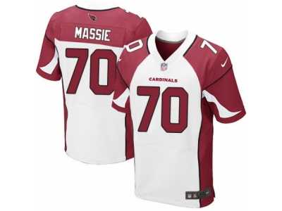Men's Nike Arizona Cardinals #70 Bobby Massie Elite White NFL Jersey