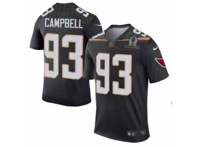 Men's Nike Arizona Cardinals #93 Calais Campbell Elite Black Team Irvin 2016 Pro Bowl NFL Jersey