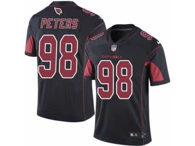 Men's Nike Arizona Cardinals #98 Corey Peters Elite Black Rush NFL Jersey