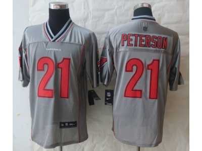 Nike Arizona Cardicals #21 Peterson Grey Jerseys(Vapor Elite)