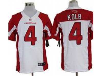 Nike Arizona Cardinals #4 Kevin Kolb White Elite Jerseys