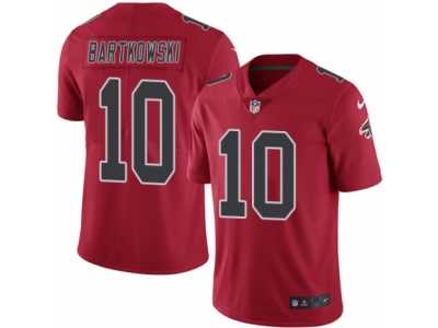Men's Nike Atlanta Falcons #10 Steve Bartkowski Elite Red Rush NFL Jersey