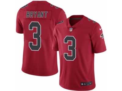 Men's Nike Atlanta Falcons #3 Matt Bryant Elite Red Rush NFL Jersey