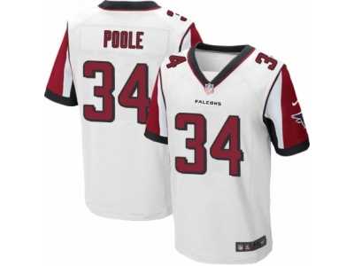 Men's Nike Atlanta Falcons #34 Brian Poole Elite White NFL Jersey