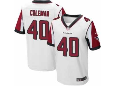 Men's Nike Atlanta Falcons #40 Derrick Coleman Elite White NFL Jersey