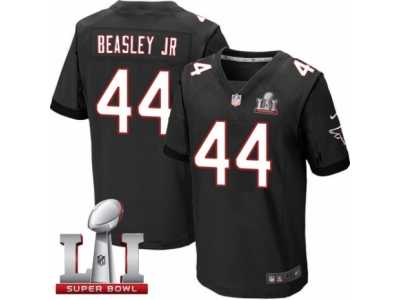 Men's Nike Atlanta Falcons #44 Vic Beasley Elite Black Alternate Super Bowl LI 51 NFL Jersey