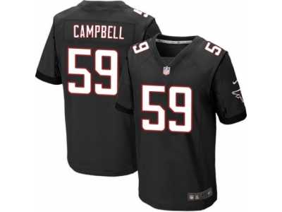 Men's Nike Atlanta Falcons #59 De'Vondre Campbell Elite Black Alternate NFL Jersey
