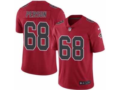 Men's Nike Atlanta Falcons #68 Mike Person Elite Red Rush NFL Jersey