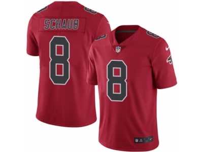 Men's Nike Atlanta Falcons #8 Matt Schaub Elite Red Rush NFL Jersey