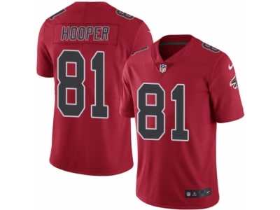 Men's Nike Atlanta Falcons #81 Austin Hooper Elite Red Rush NFL Jersey