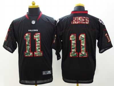 Nike Atlanta Falcons #11 Julio Jones Black jerseys(Elite Camo Fashion)