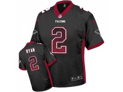 Nike Atlanta Falcons #2 Matt Ryan Black Alternate Men's Stitched NFL Elite Drift Fashion Jersey