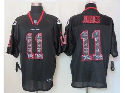 Nike NFL Atlanta Falcons #11 Julio Jones black jerseys[Elite united sideline]