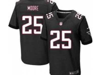 Nike NFL Atlanta Falcons #25 William Moore Black Jerseys(Elite)