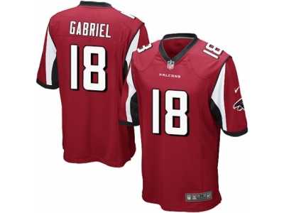 Men's Nike Atlanta Falcons #18 Taylor Gabriel Game Red Team Color NFL Jersey