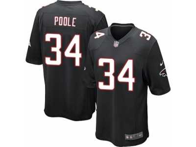 Men's Nike Atlanta Falcons #34 Brian Poole Game Black Alternate NFL Jersey