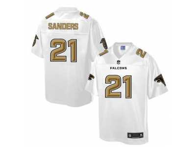 Nike Atlanta Falcons #21 Deion Sanders White Men's NFL Pro Line Fashion Game Jersey