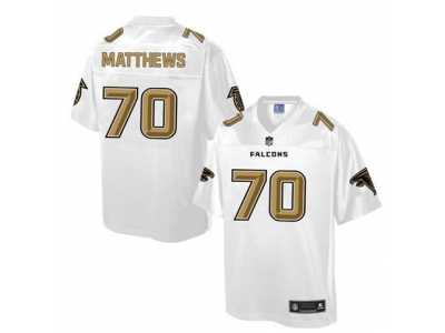 Nike Atlanta Falcons #70 Jake Matthews White Men's NFL Pro Line Fashion Game Jersey
