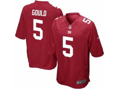 Men's Nike New York Giants #5 Robbie Gould Game Red Alternate NFL Jersey